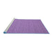 Sideview of Machine Washable Abstract Blue Contemporary Rug, wshcon248blu