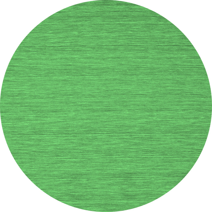 Round Abstract Emerald Green Contemporary Rug, con248emgrn