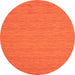 Square Abstract Orange Contemporary Rug, con248org