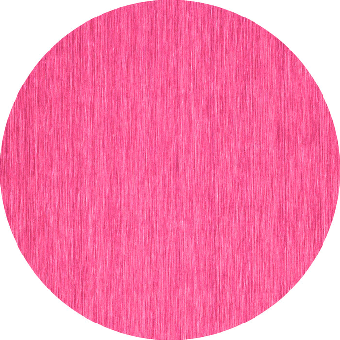 Round Abstract Pink Contemporary Rug, con248pnk