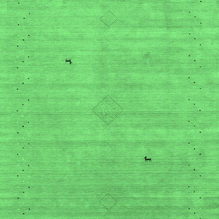 Abstract Emerald Green Contemporary Rug, con2490emgrn