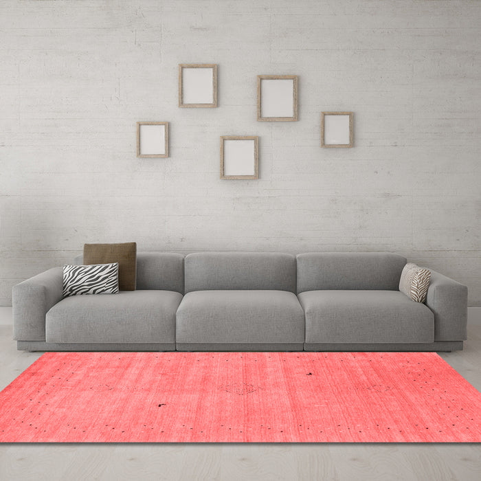 Contemporary Red Washable Rugs