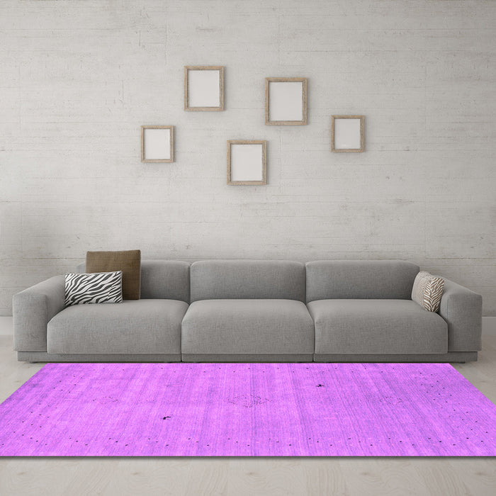 Machine Washable Abstract Pink Contemporary Rug in a Living Room, wshcon2490pnk