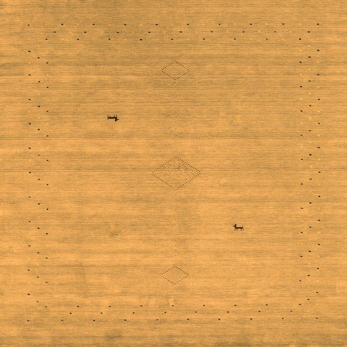 Round Machine Washable Abstract Orange Contemporary Area Rugs, wshcon2490org