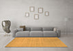 Machine Washable Abstract Orange Contemporary Area Rugs in a Living Room, wshcon2490org