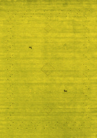 Abstract Yellow Contemporary Rug, con2490yw