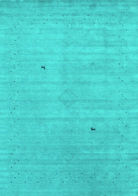 Abstract Turquoise Contemporary Rug, con2490turq