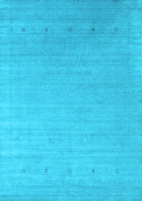 Abstract Light Blue Contemporary Rug, con2491lblu