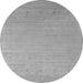 Machine Washable Abstract Gray Contemporary Rug, wshcon2491gry