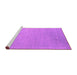 Sideview of Machine Washable Abstract Pink Contemporary Rug, wshcon2491pnk