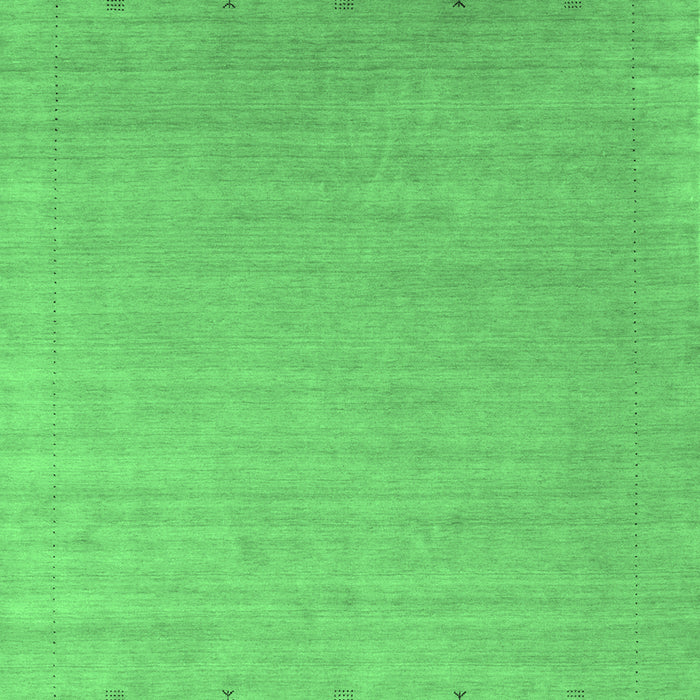 Machine Washable Abstract Emerald Green Contemporary Area Rugs, wshcon2491emgrn