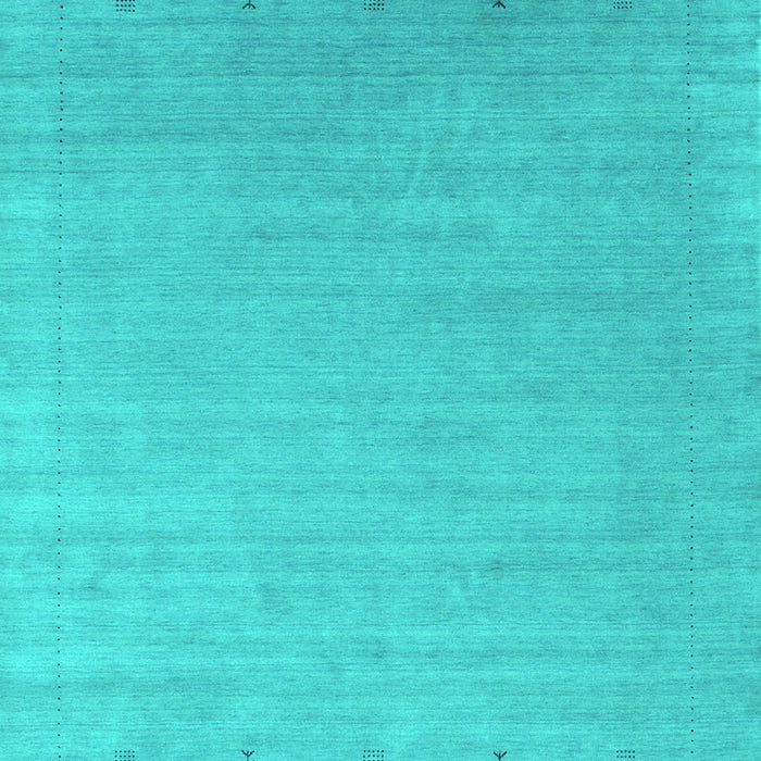 Machine Washable Abstract Turquoise Contemporary Area Rugs, wshcon2491turq