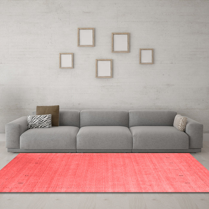 Contemporary Red Washable Rugs