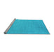 Sideview of Machine Washable Abstract Light Blue Contemporary Rug, wshcon2491lblu