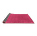 Sideview of Abstract Purple Contemporary Rug, con2492pur