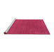 Sideview of Machine Washable Abstract Purple Contemporary Area Rugs, wshcon2492pur