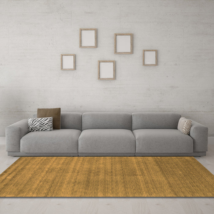 Machine Washable Abstract Orange Contemporary Area Rugs in a Living Room, wshcon2493org
