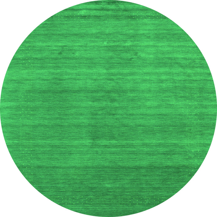 Square Abstract Green Contemporary Rug, con2493grn