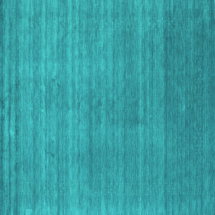 Square Machine Washable Abstract Turquoise Contemporary Area Rugs, wshcon2493turq