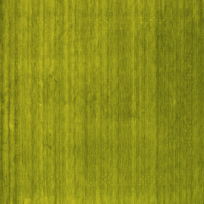 Square Machine Washable Abstract Yellow Contemporary Rug, wshcon2493yw