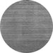 Square Abstract Gray Contemporary Rug, con2493gry