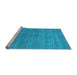 Sideview of Machine Washable Abstract Light Blue Contemporary Rug, wshcon2493lblu