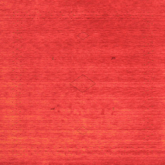 Serging Thickness of Abstract Orange Contemporary Rug, con2494org