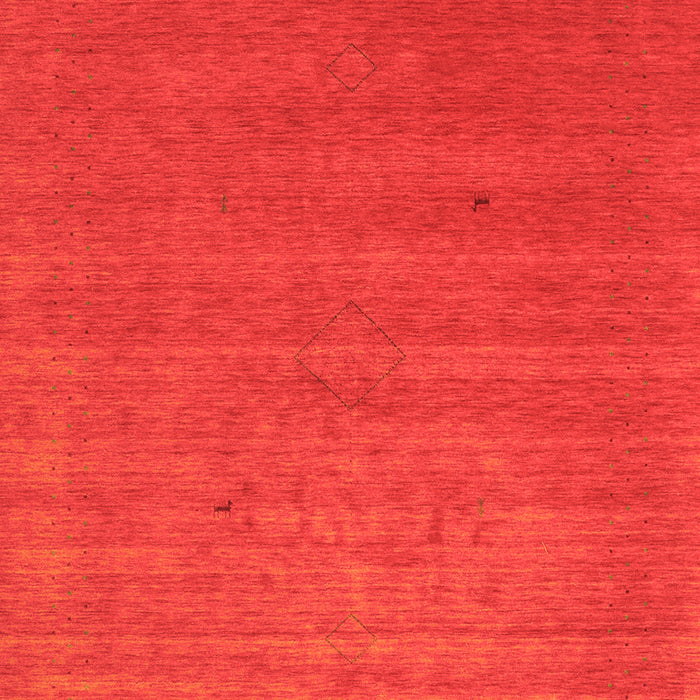 Abstract Orange Contemporary Rug, con2494org