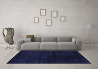 Machine Washable Abstract Blue Contemporary Rug, wshcon2495blu