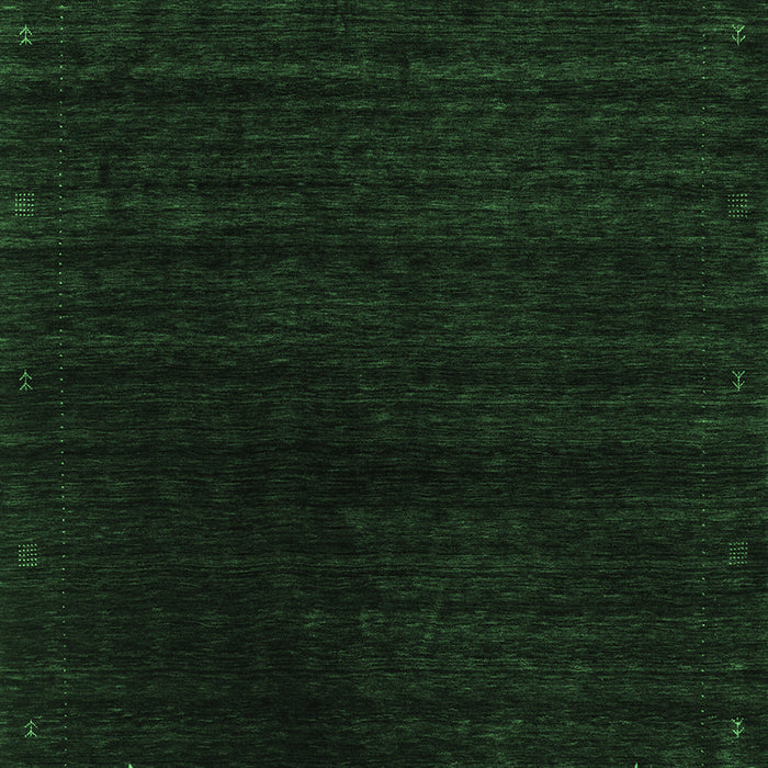 Machine Washable Abstract Emerald Green Contemporary Area Rugs, wshcon2495emgrn