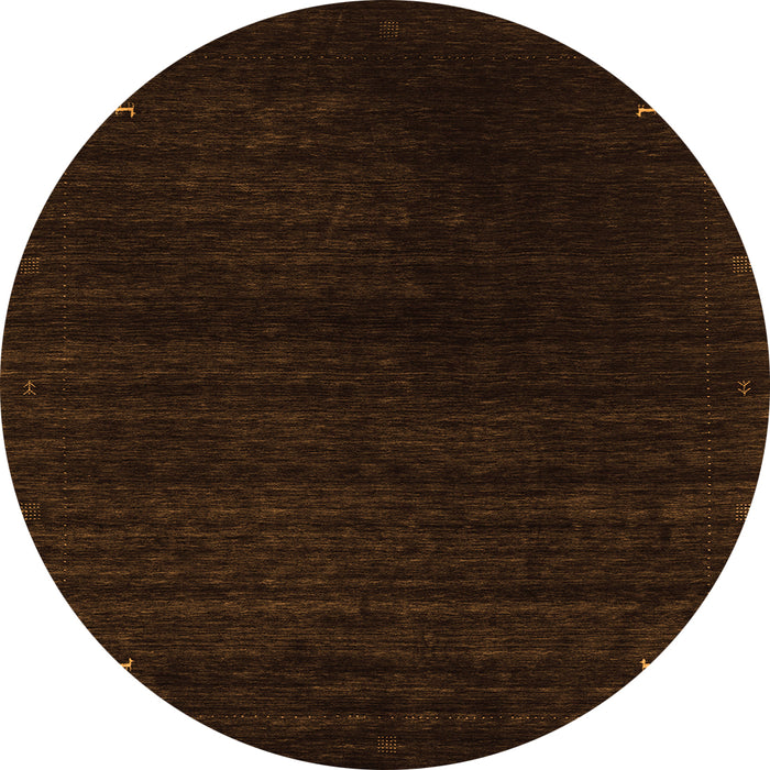 Square Abstract Orange Contemporary Rug, con2495org