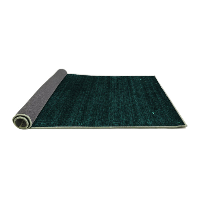 Sideview of Abstract Turquoise Contemporary Rug, con2495turq