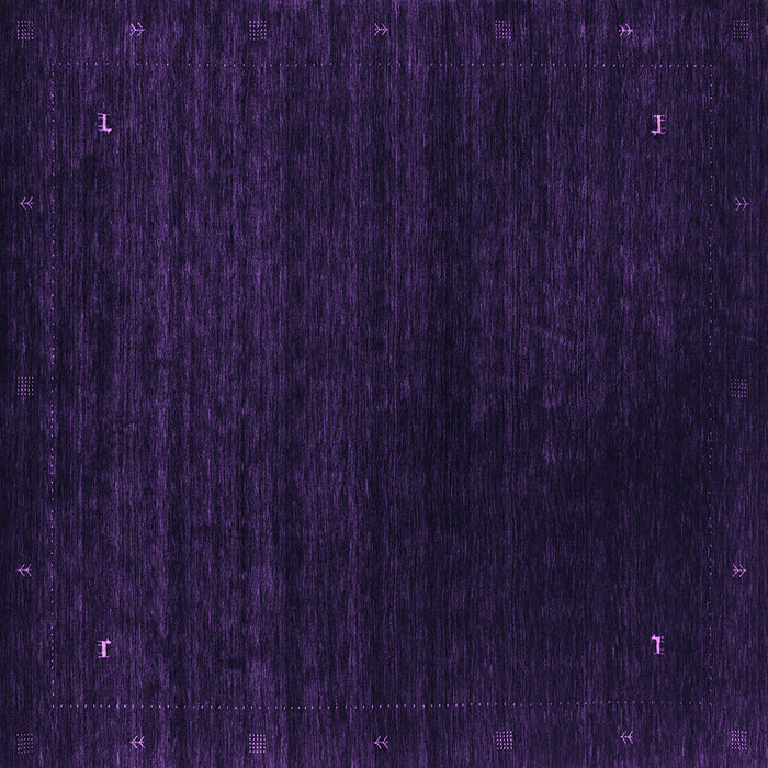 Square Machine Washable Abstract Purple Contemporary Area Rugs, wshcon2495pur