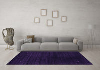 Machine Washable Abstract Purple Contemporary Rug, wshcon2495pur