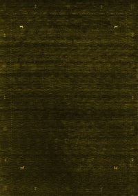 Abstract Yellow Contemporary Rug, con2495yw