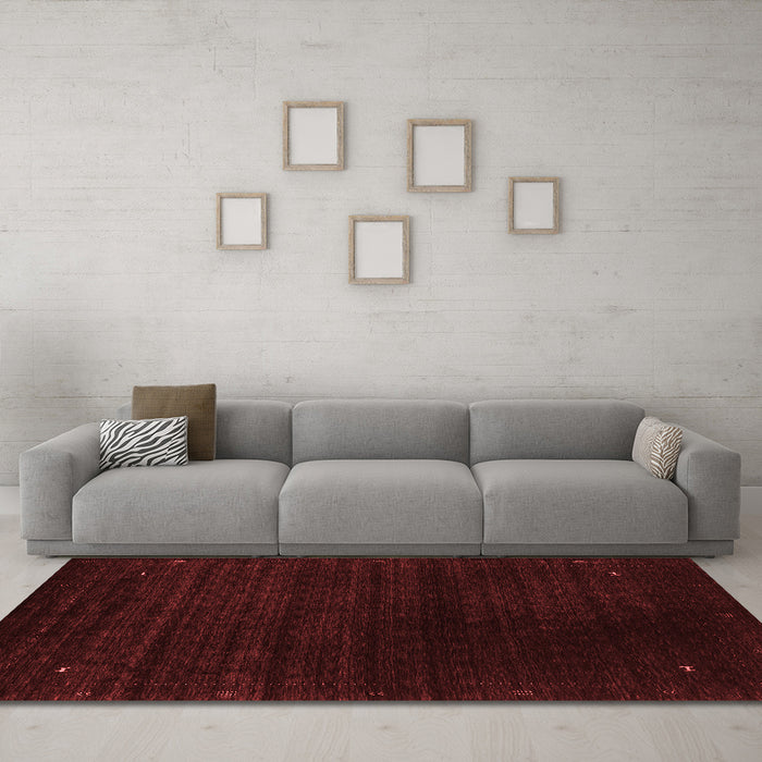 Contemporary Red Washable Rugs