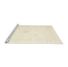 Serging Thickness of Machine Washable Contemporary Peach Beige Rug, wshcon2496