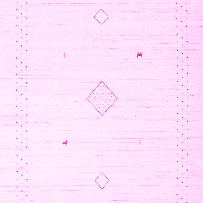 Machine Washable Solid Pink Modern Rug, wshcon2496pnk