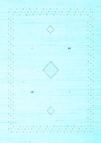 Solid Light Blue Modern Rug, con2496lblu