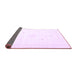 Sideview of Solid Purple Modern Rug, con2496pur