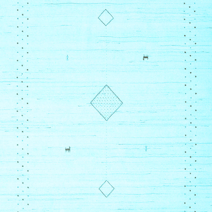 Machine Washable Solid Light Blue Modern Rug, wshcon2496lblu