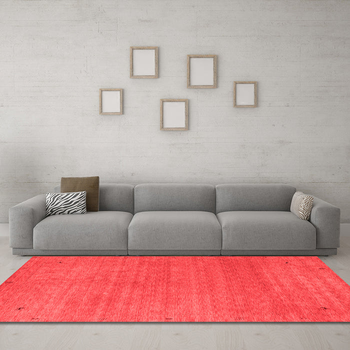Contemporary Red Washable Rugs