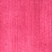 Square Machine Washable Abstract Pink Contemporary Rug, wshcon2497pnk