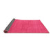 Sideview of Abstract Pink Contemporary Rug, con2497pnk