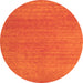 Machine Washable Abstract Orange Contemporary Area Rugs, wshcon2497org