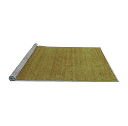 Sideview of Machine Washable Abstract Light Blue Contemporary Rug, wshcon2497lblu