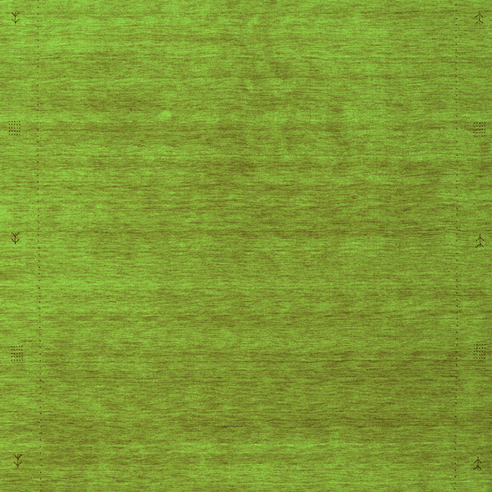 Serging Thickness of Machine Washable Abstract Green Contemporary Area Rugs, wshcon2497grn