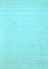 Solid Light Blue Modern Rug, con2498lblu