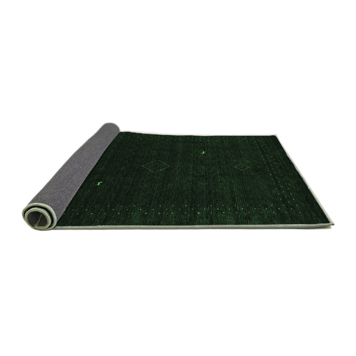 Sideview of Abstract Emerald Green Contemporary Rug, con2499emgrn