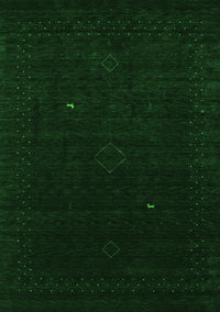 Abstract Green Contemporary Rug, con2499grn